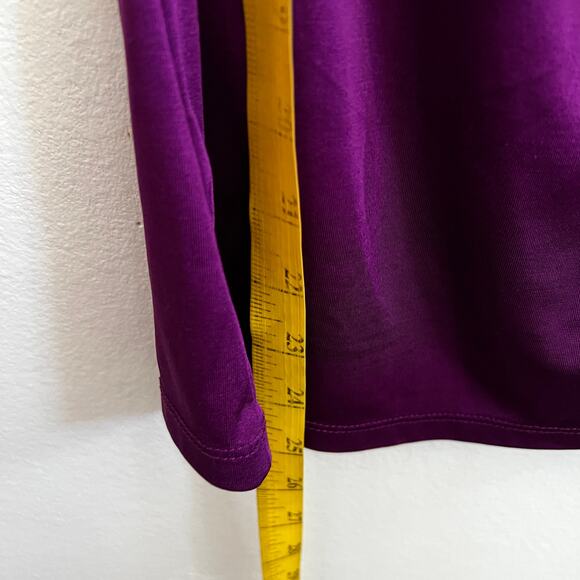 The Limited Purple Cowl Neck Top Vintage 90s 2000s Soft Minimalist Chic Blouse - Picture 5 of 6
